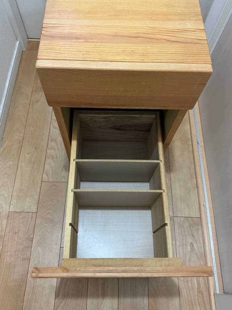 無印　デスクキャビネット　キャスター付