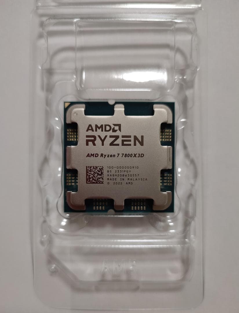 ★【正常動作確認済み】AMD Ryzen7 7800X3D