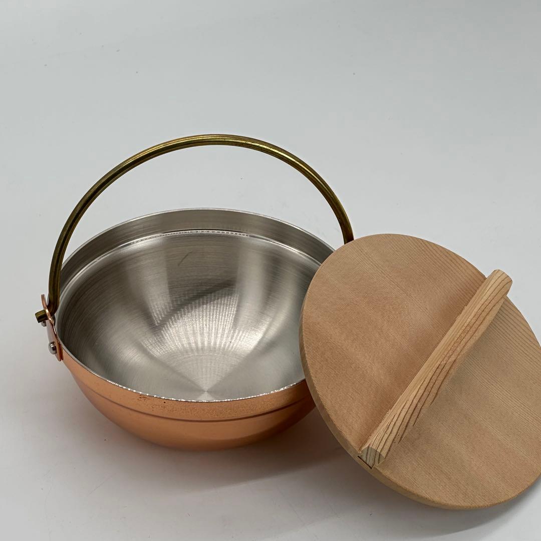 新光堂 新品 残り1点 銅製 一人用 段付 鍋14cm S-5003 燕三条製
