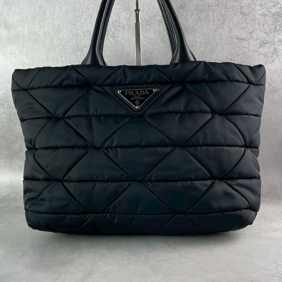 【未使用級】プラダ ハンドバッグ 2way 三角 Re-Nylon ブラック