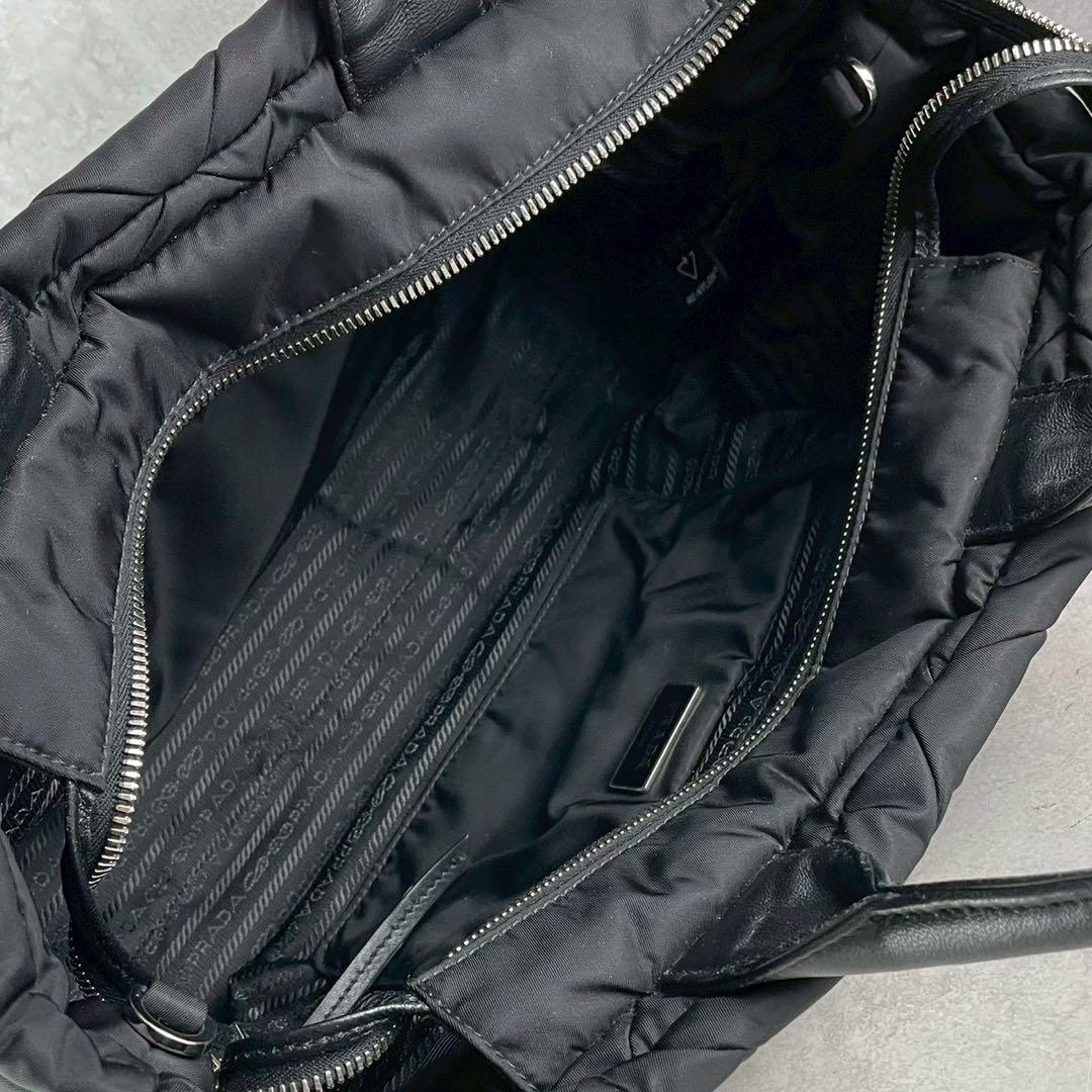 【未使用級】プラダ ハンドバッグ 2way 三角 Re-Nylon ブラック