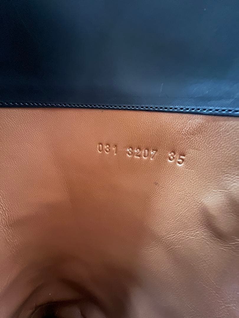 SARTORE サルトル バックベルト ロングブーツ 黒 35