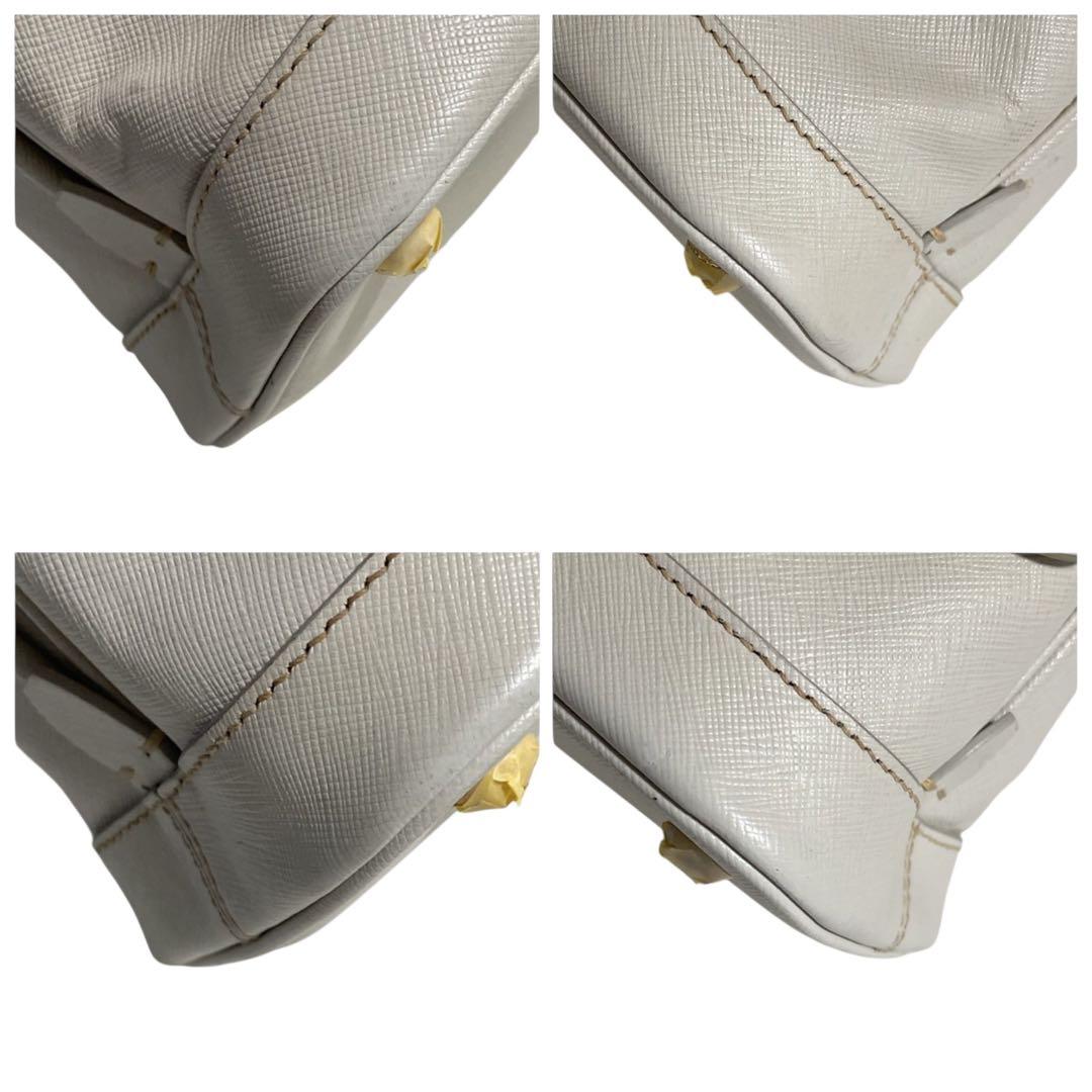 【極美品】プラダ　サフィアーノ　三角ロゴ　ハンドバッグ　2way　5341