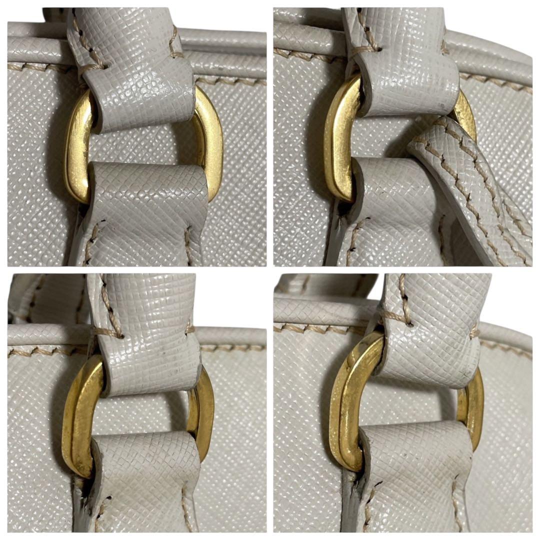 【極美品】プラダ　サフィアーノ　三角ロゴ　ハンドバッグ　2way　5341