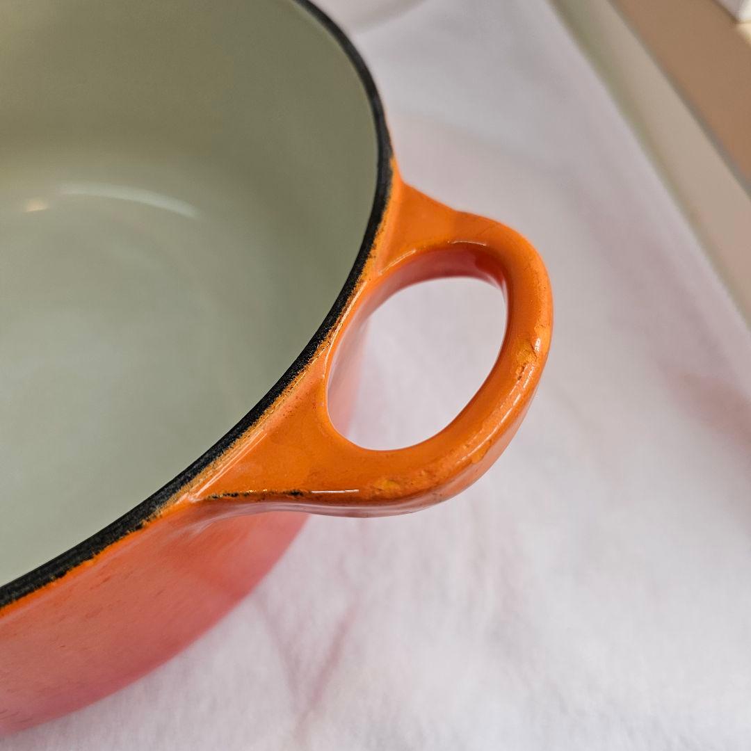 Le Creuset ル・クルーゼ 両手鍋 20CM オレンジ