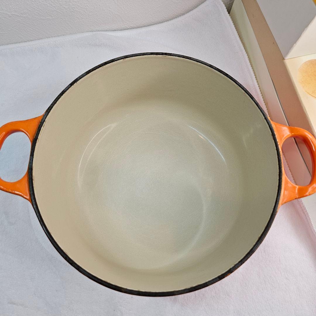 Le Creuset ル・クルーゼ 両手鍋 20CM オレンジ