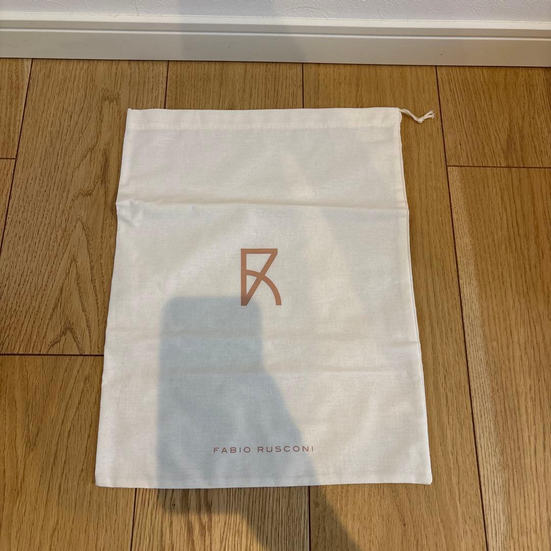 FABIO RUSCONI ブラックレザーローファー37/23.5-24.0cm