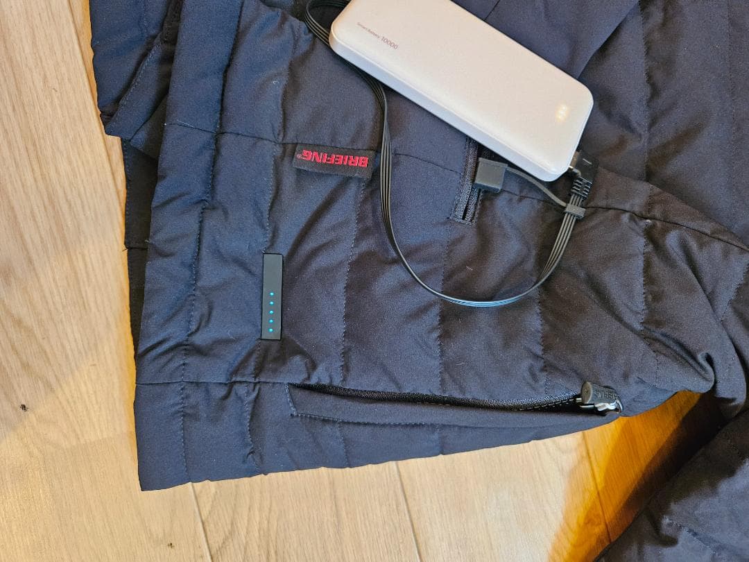 本日限定値下BRIEFINGヒーター付き ダウンジャケットS