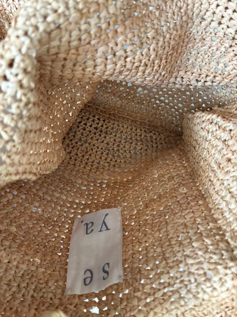 seya ラフィアミニバッグ