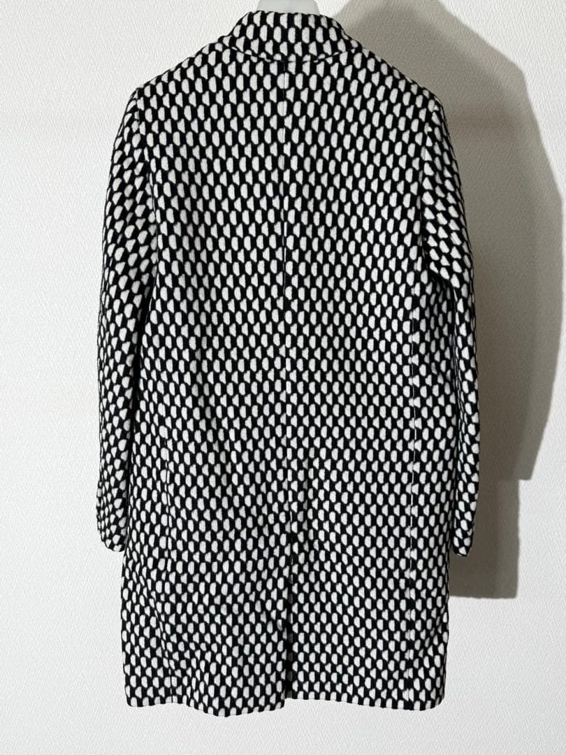 MAX MARA マックスマーラ 総柄ウールアルパカコート