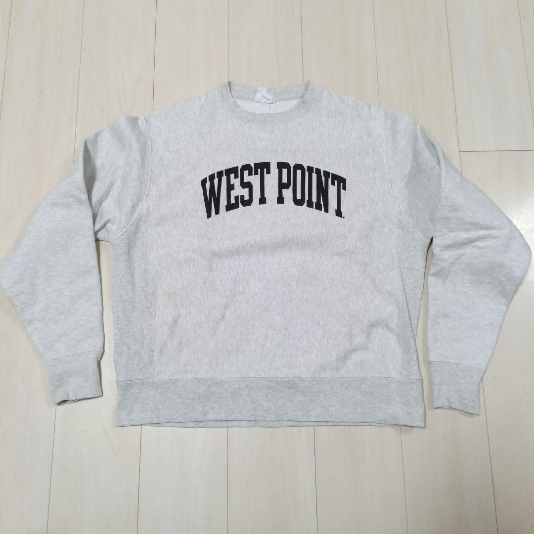 チャンピオン　リバースウィーブ　west point 00s ミリタリー染み込み