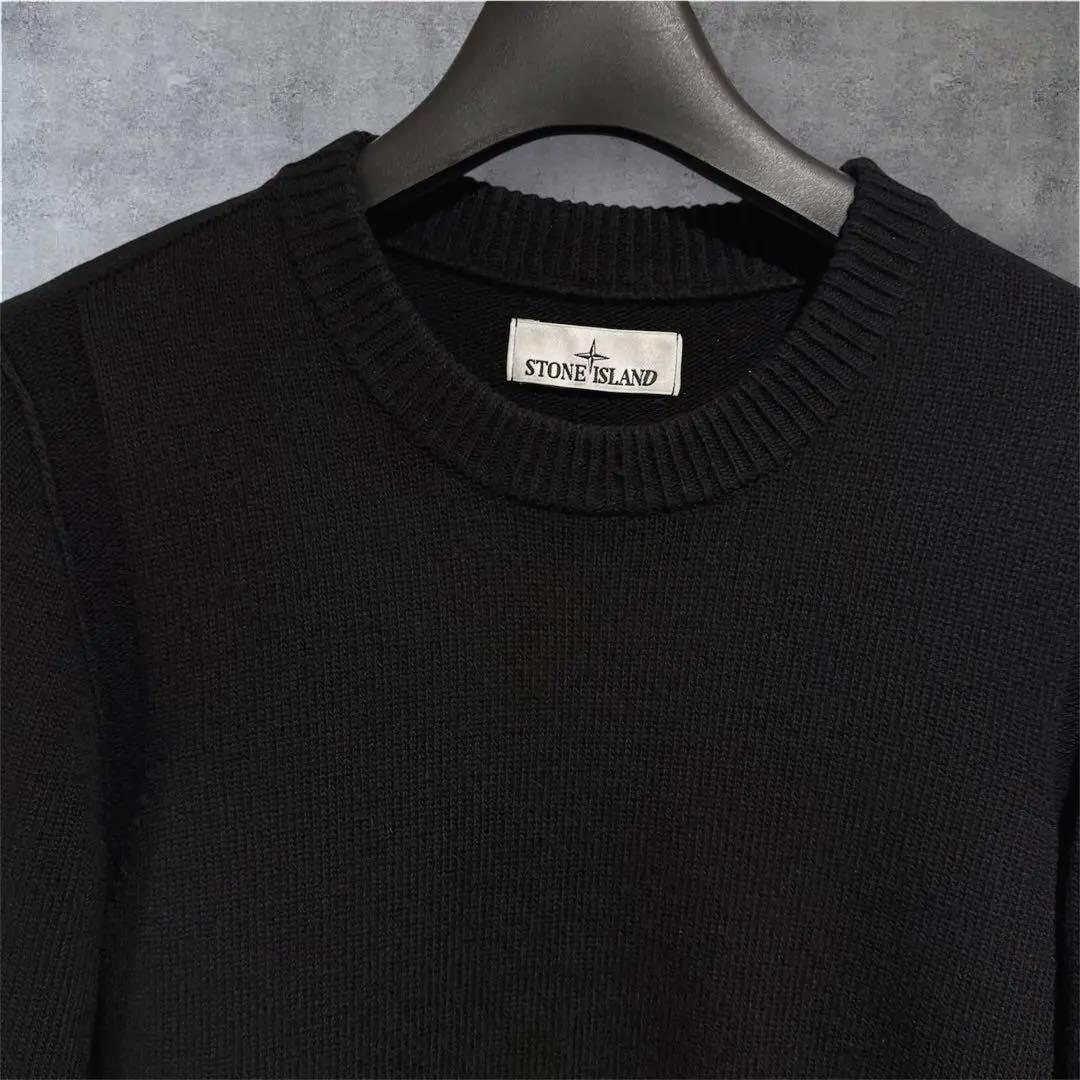 大人気‼️STONE  クルーネックニット ウール ブラック 完売品M
