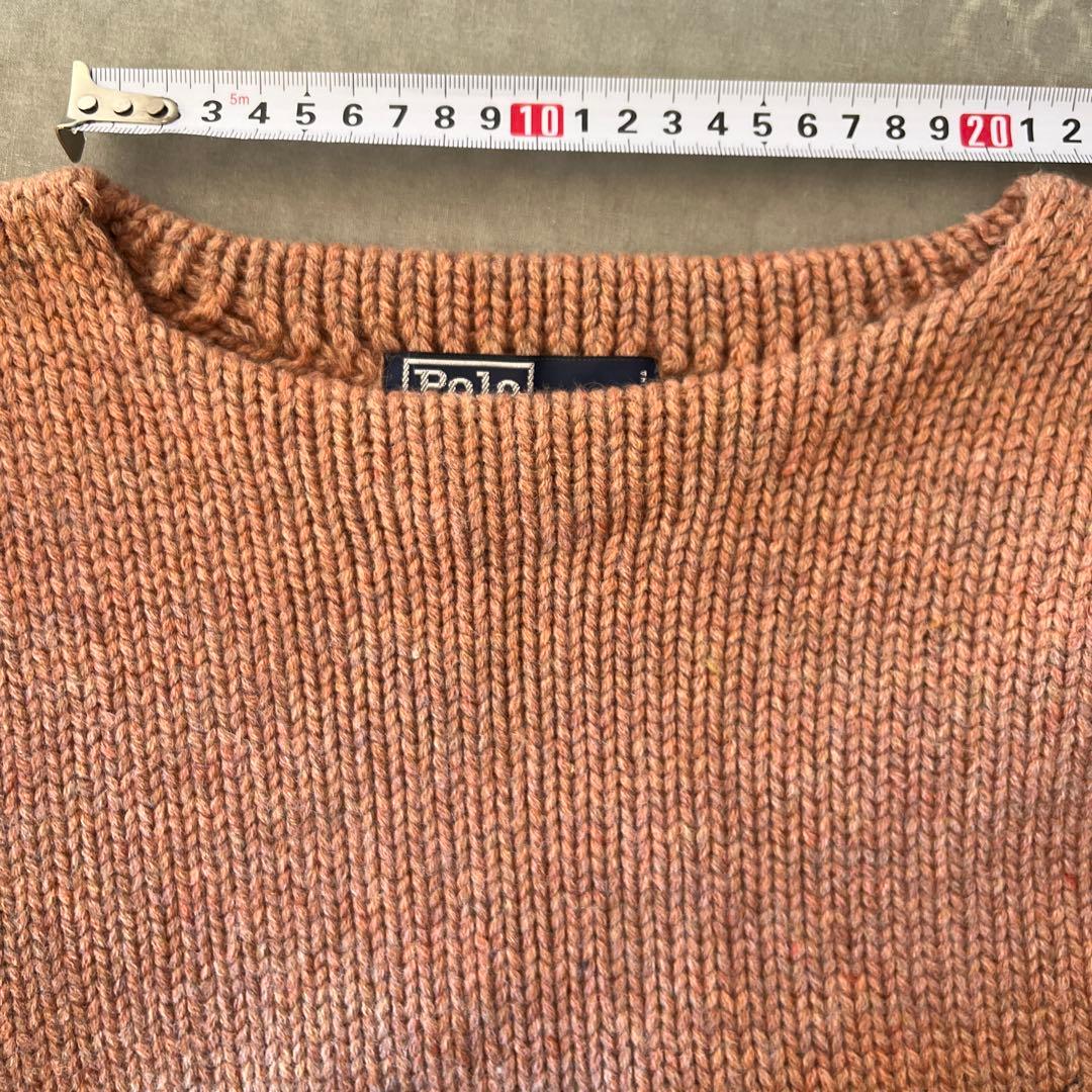 美品Polo by Ralph Lauren ピンクニットセーター M