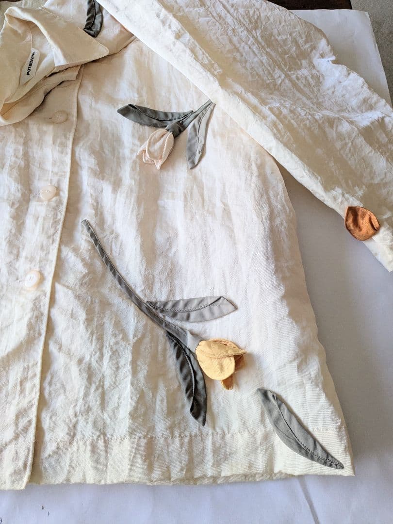 ポテチーノ❤お花（後にも花）　可愛い❤レインコート　ナイロン