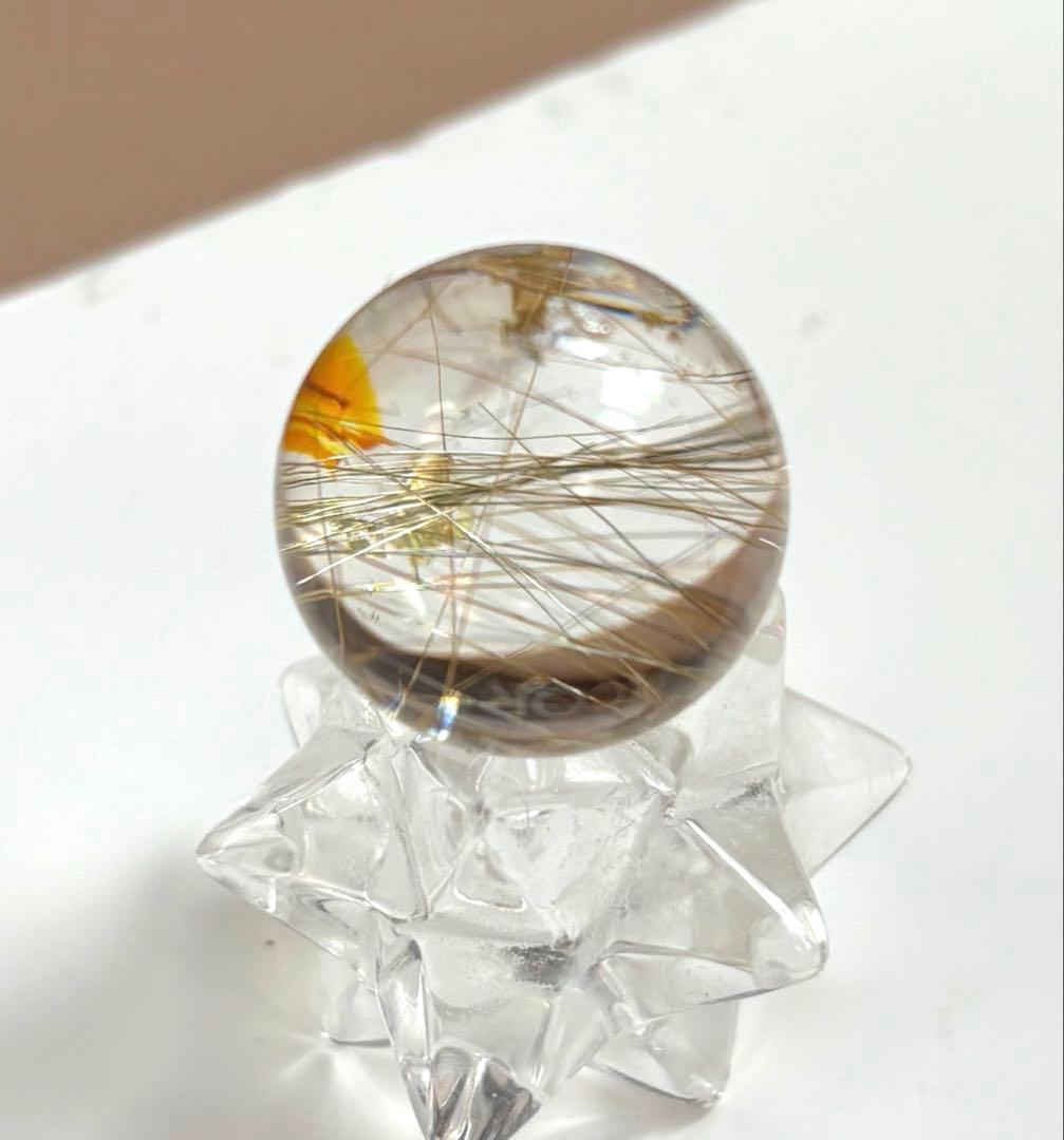 《高透明度》ゴールドルチル　ミニミニスフィア　①