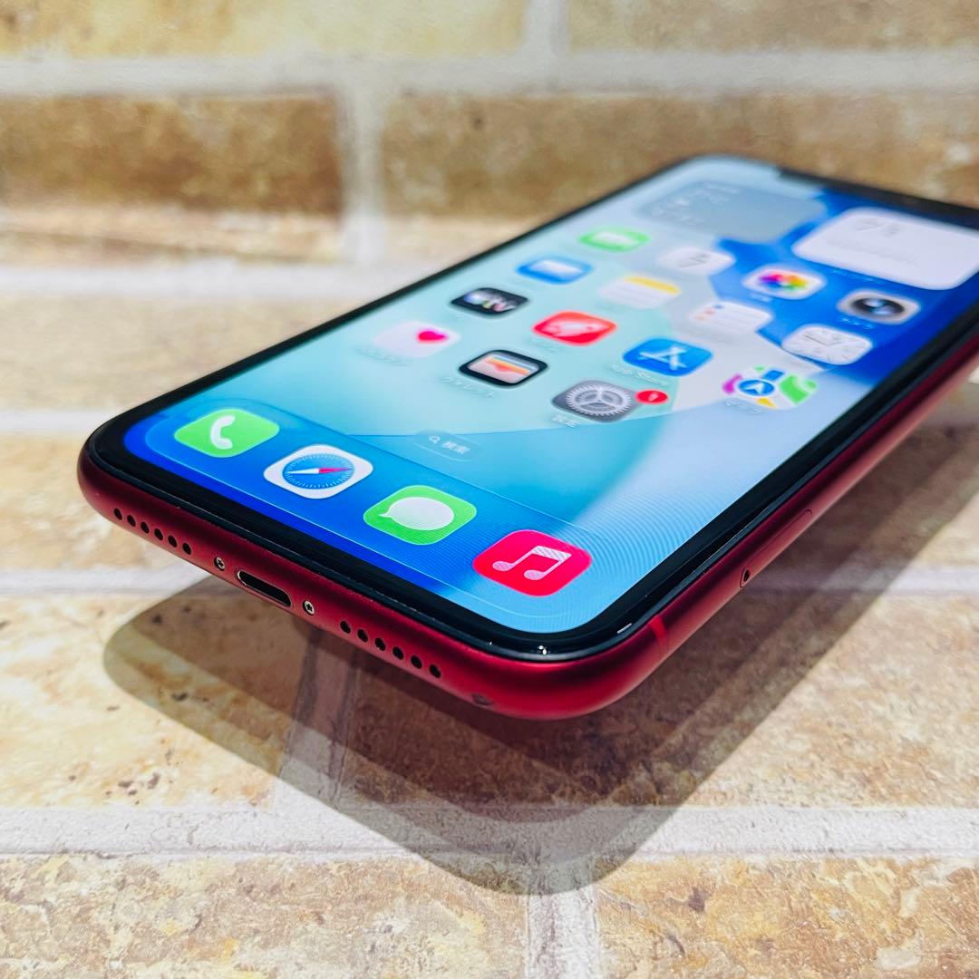 SIMフリー iPhone11 256GB レッド バッテリー良好