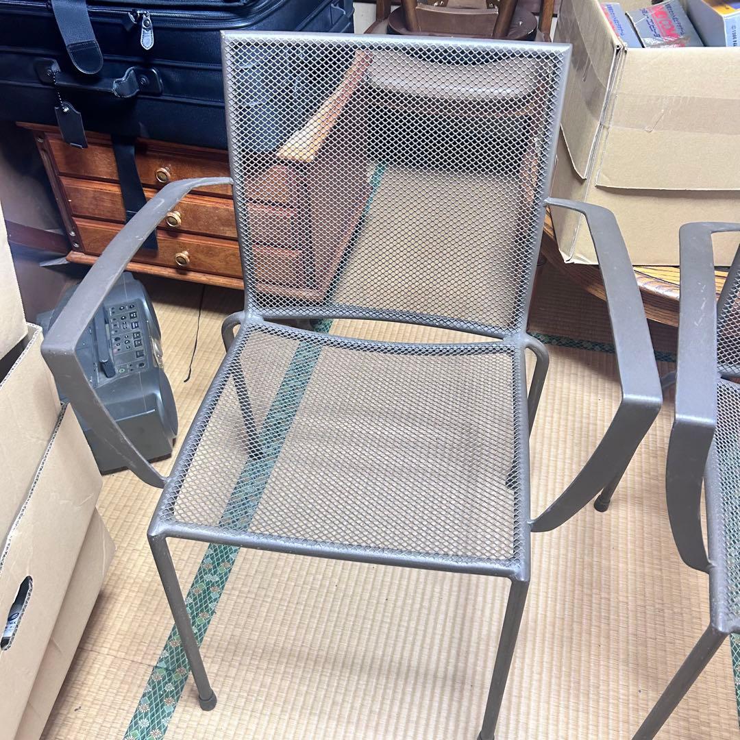 RESTAREA ラスティアームチェア RUSTY メタルメッシュ 2脚セット