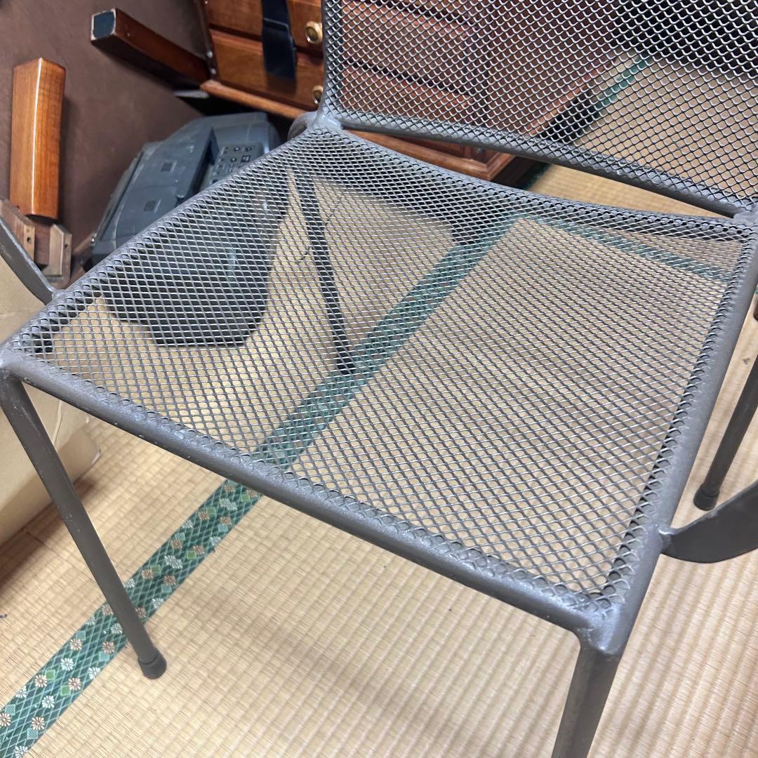 RESTAREA ラスティアームチェア RUSTY メタルメッシュ 2脚セット
