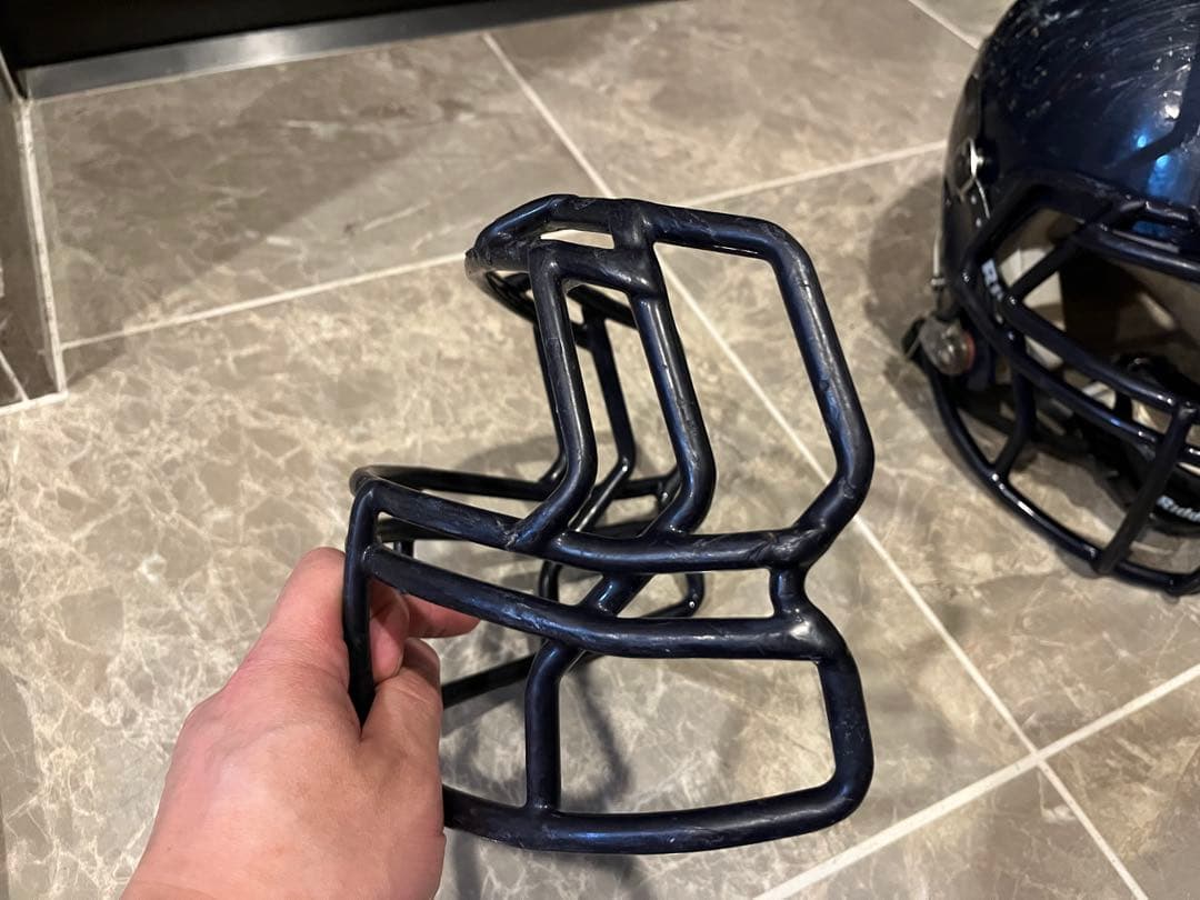 Riddell アメリカンフットボール ヘルメット ネイビーM