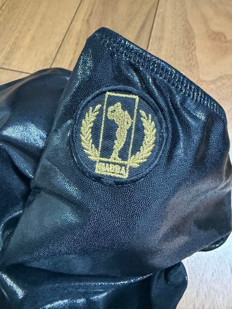 NABBAロゴ入りブラック水着 ハイカット