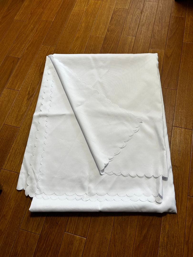 ホワイト テーブルクロス 260x200cm ６枚セット