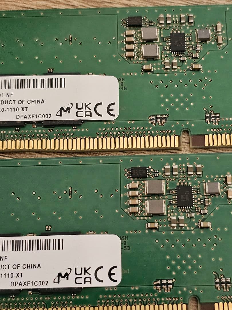 DDR5 16GB×2 計 32GB 5600 メモリ