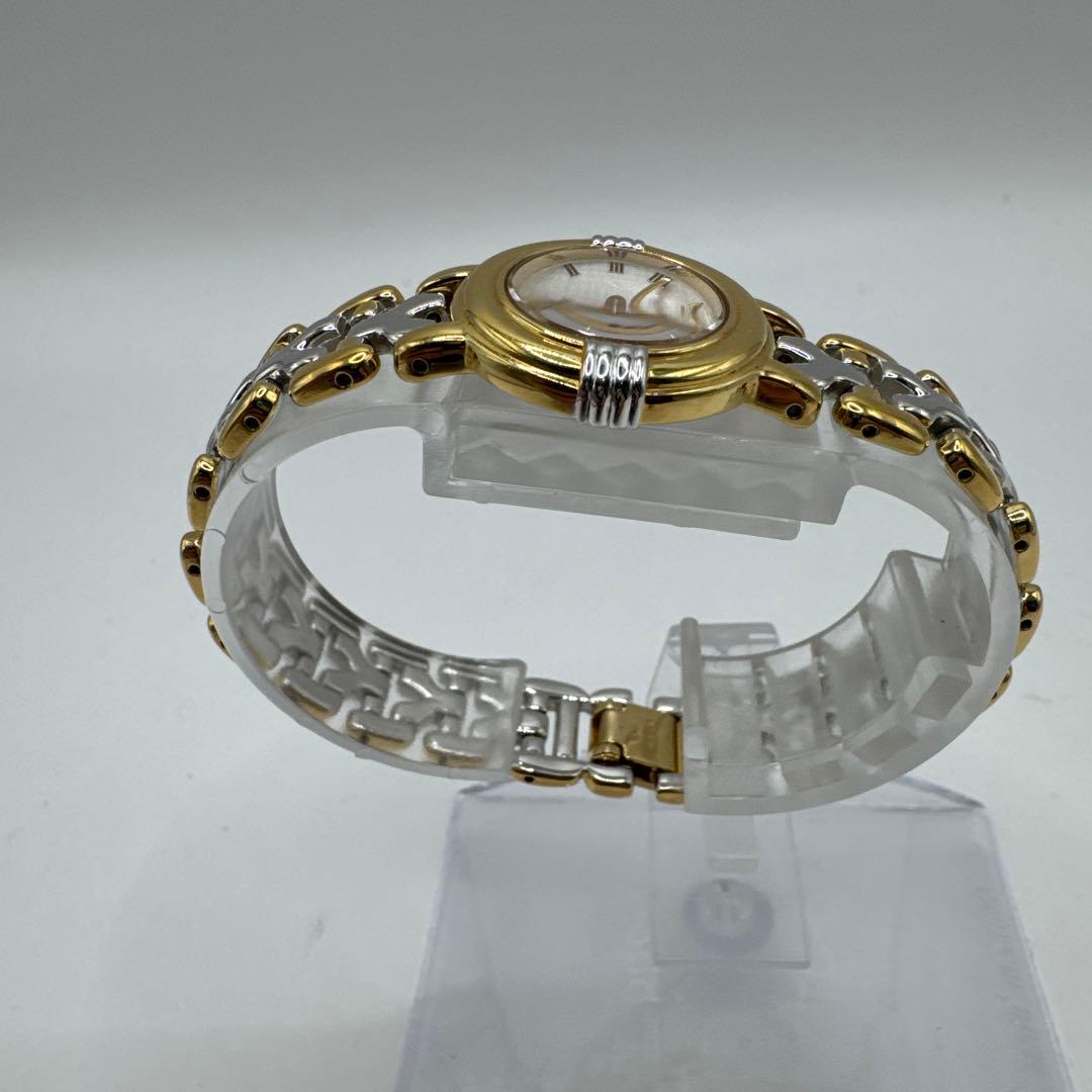 イヴサンローラン YSL コンビ ローマン 腕時計　ゴールド文字盤 予備コマ付