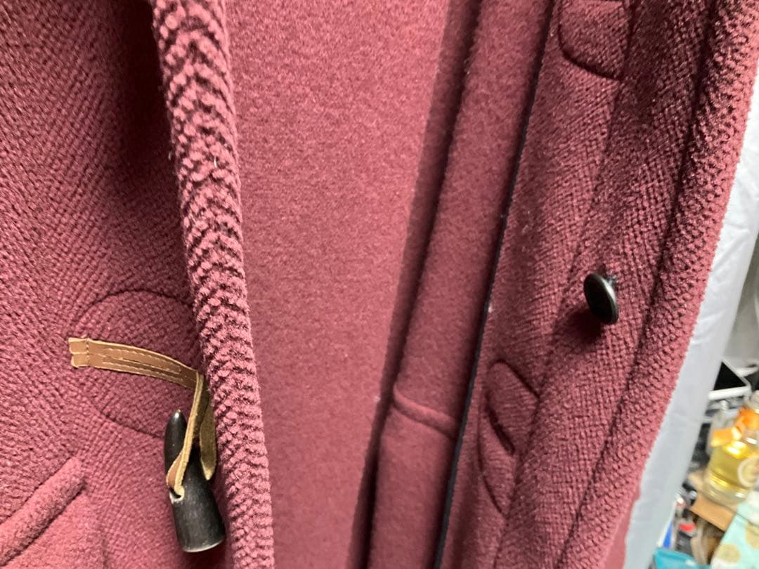 グレンフェル　バーガンディ ダッフルコート サイズ34