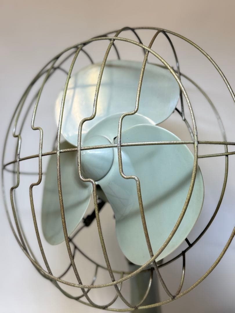 T56 希少Mitsubishi 三菱扇風機 3枚羽根 アンティーク 可動品