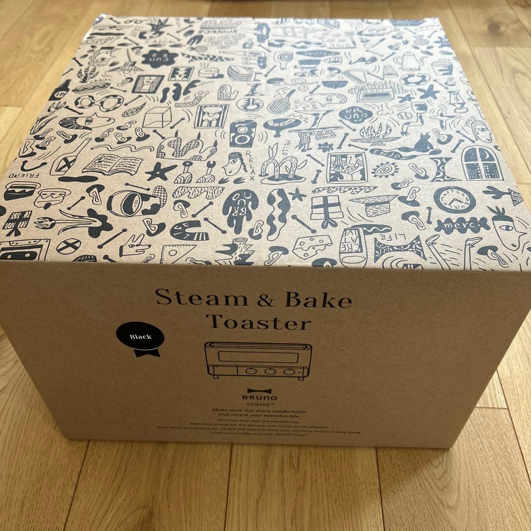 新品未開封BRUNO スチーム&ベイク トースター ブラック BOE067-BK