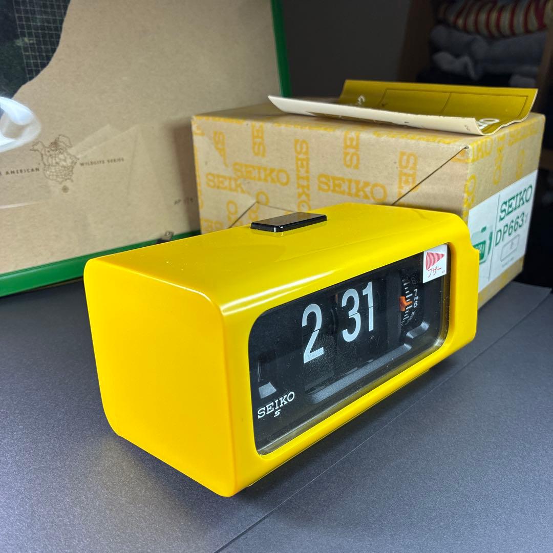 「未使用保管品】SEIKO パタパタ時計 デジタルクロック