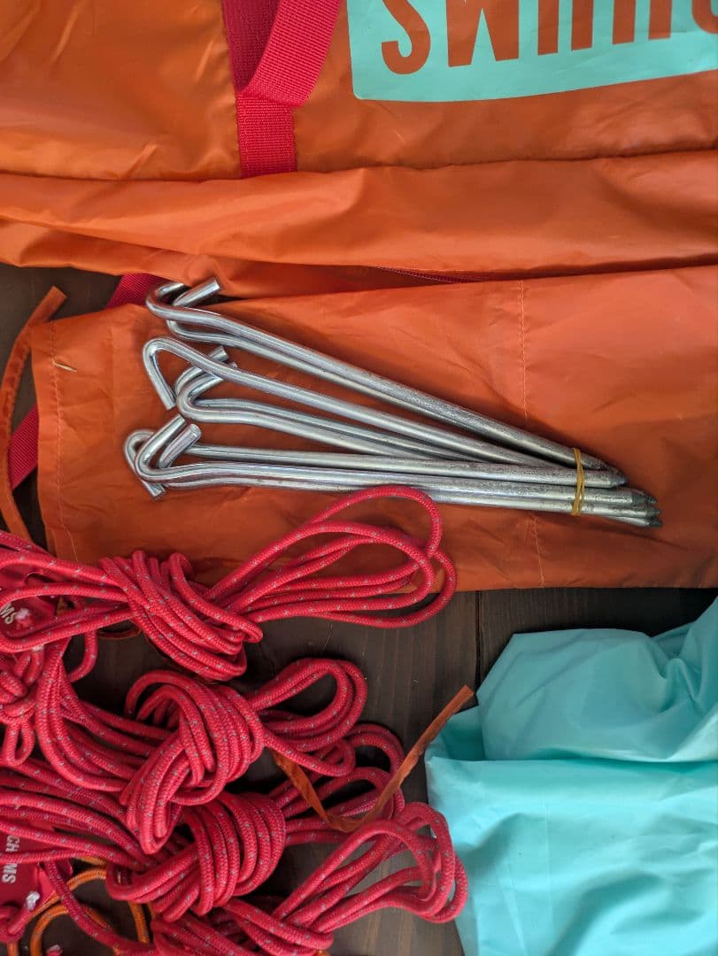 CHUMS ティールオレンジ タープ