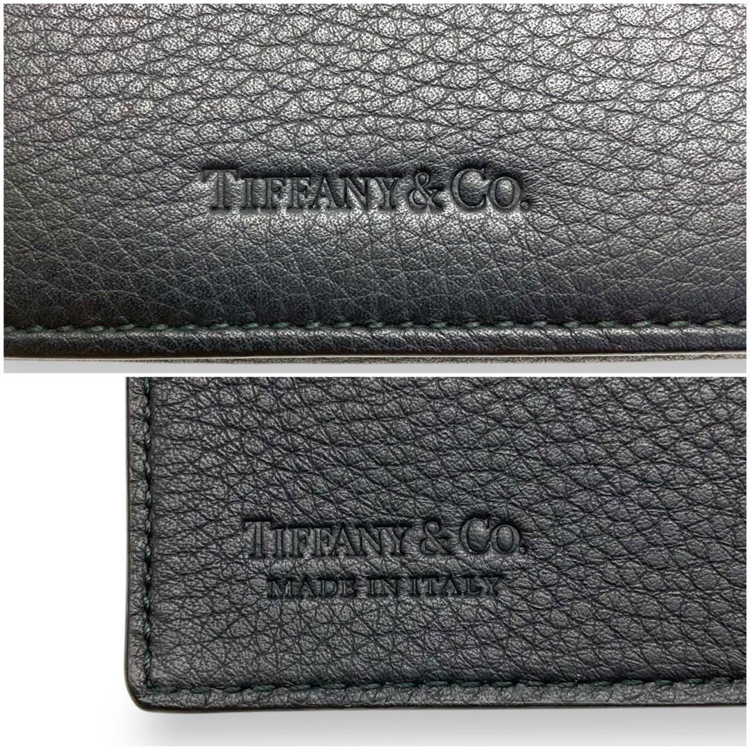 ティファニー 名刺入れ カードケース レザー ブラック 美品 70402