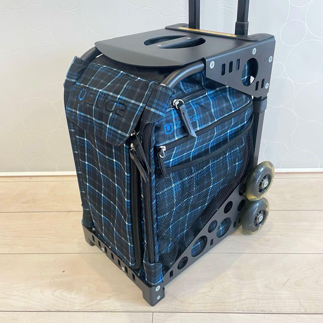 【美品】ZÜCA ズーカ キャリーバッグ 座れる スポーツ 旅行 遠征 チェック