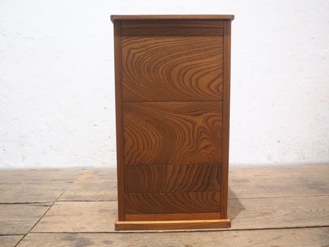 1246　②ケヤキの小引き出し　収納棚　書類ケース　展示台　ラック　インテリア