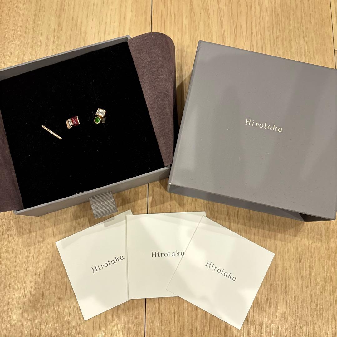 m*4様 Hirotaka/ K10ピアス3点セット/ 証明書付き