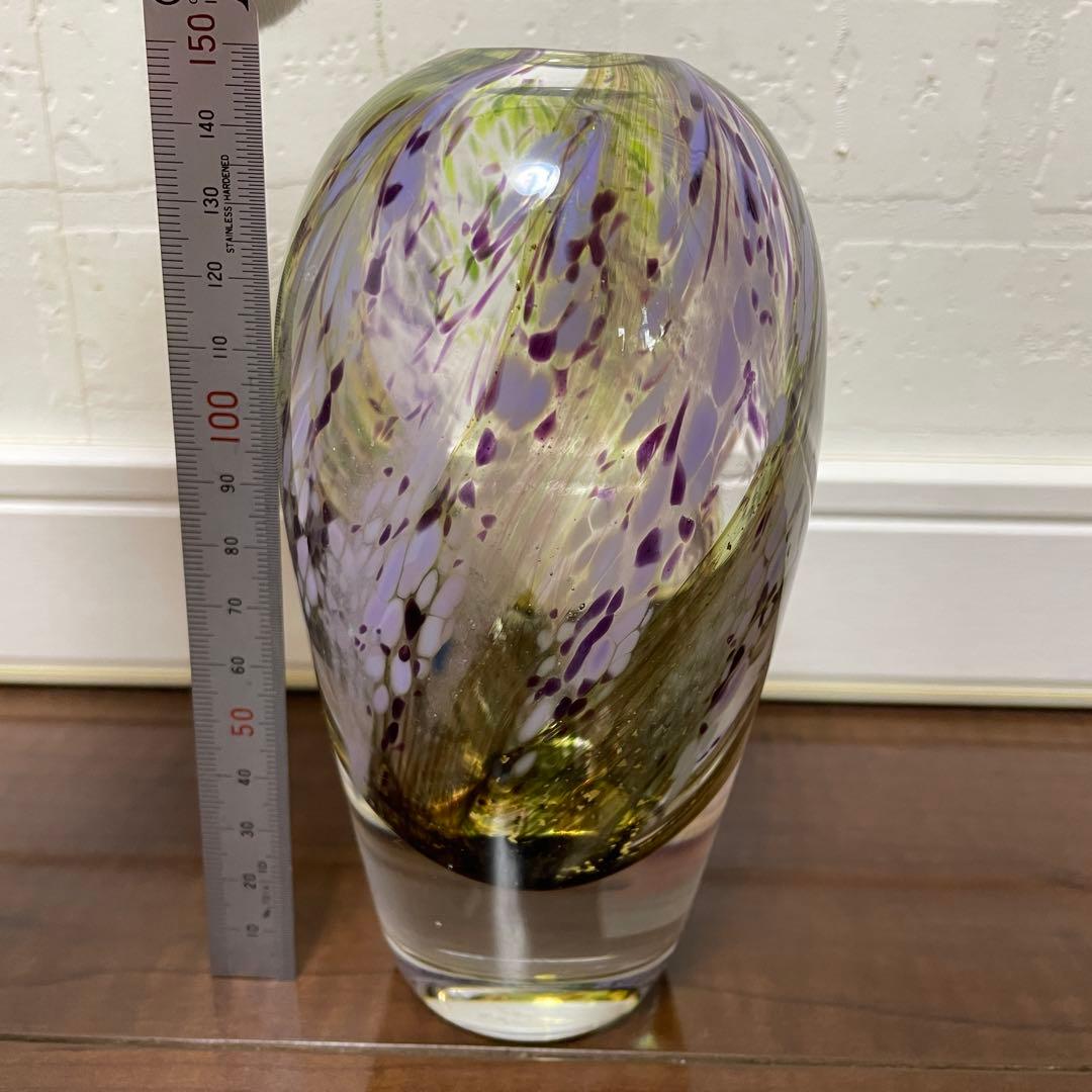 ノグチミエコ ガラスアート フラワーベース