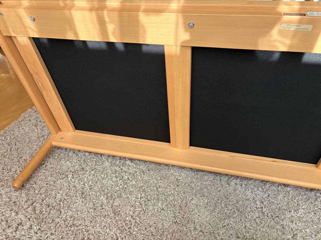 カリモク　3人掛けソファ　WD4303 オットマン、ヘッドレスト