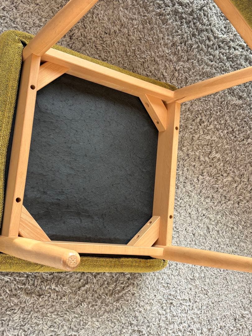 カリモク　3人掛けソファ　WD4303 オットマン、ヘッドレスト