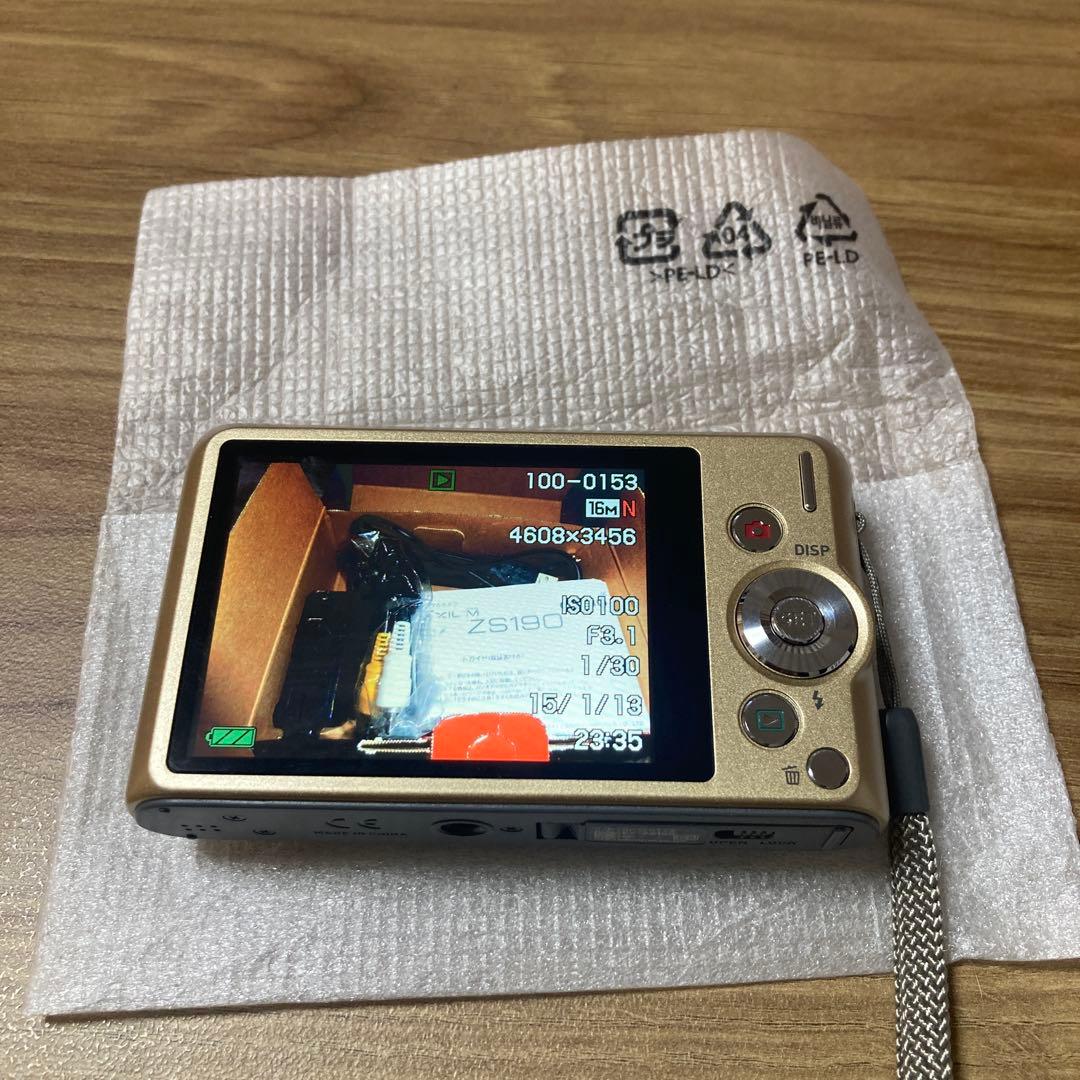 CASIO EXILIM EX-ZS190 ゴールド元箱付 動作品