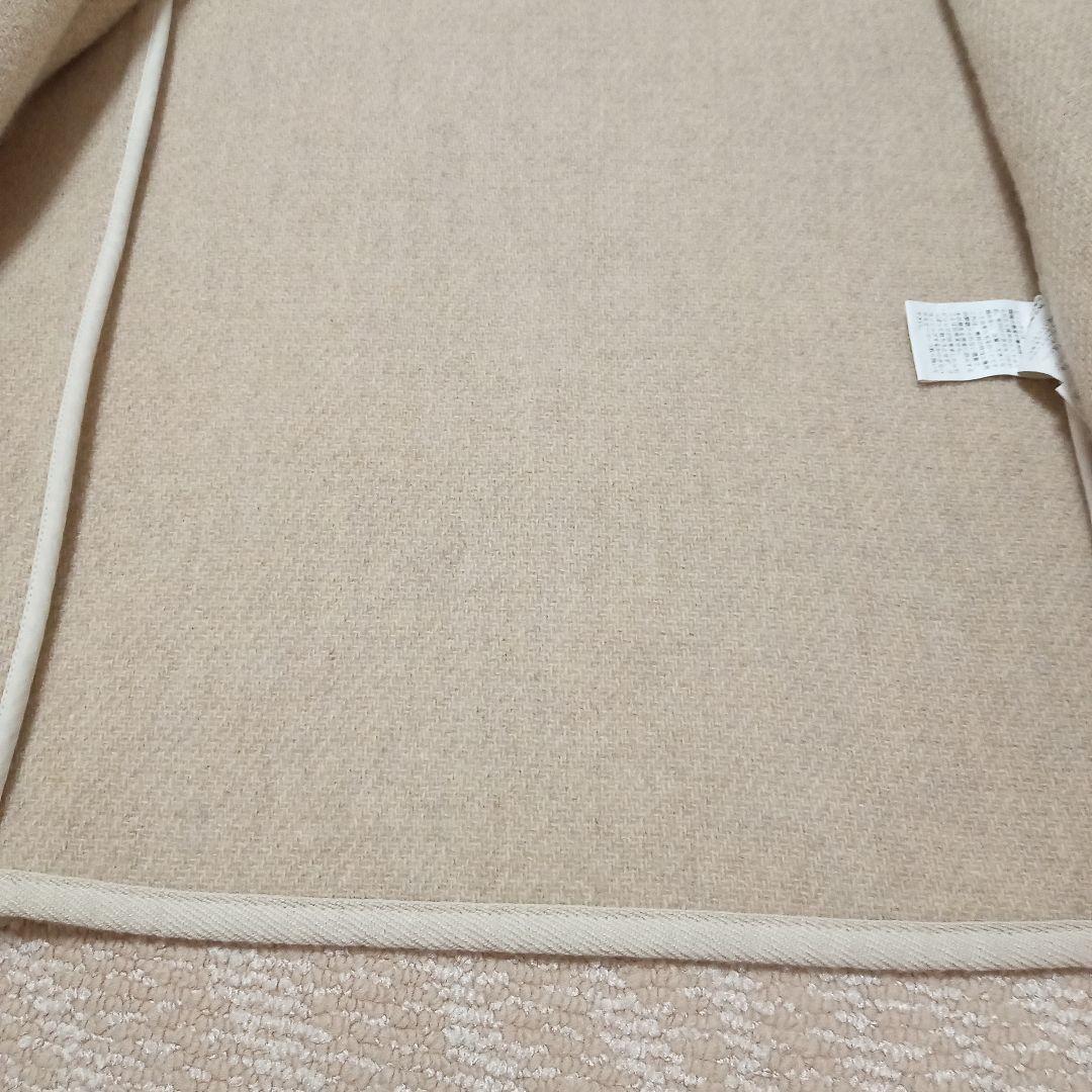 DANTON　ウールモッサノーカラージャケットベージュ36 クリーニング済