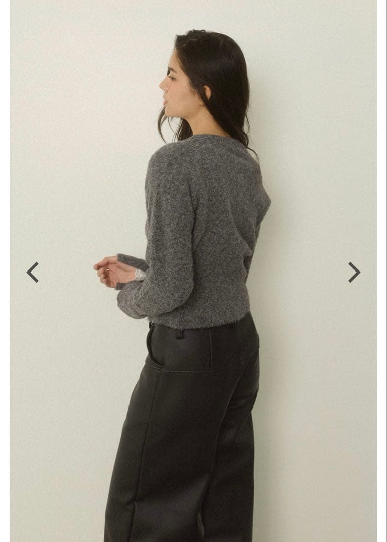 アリシアスタン Button Knit Cropped Cardigan