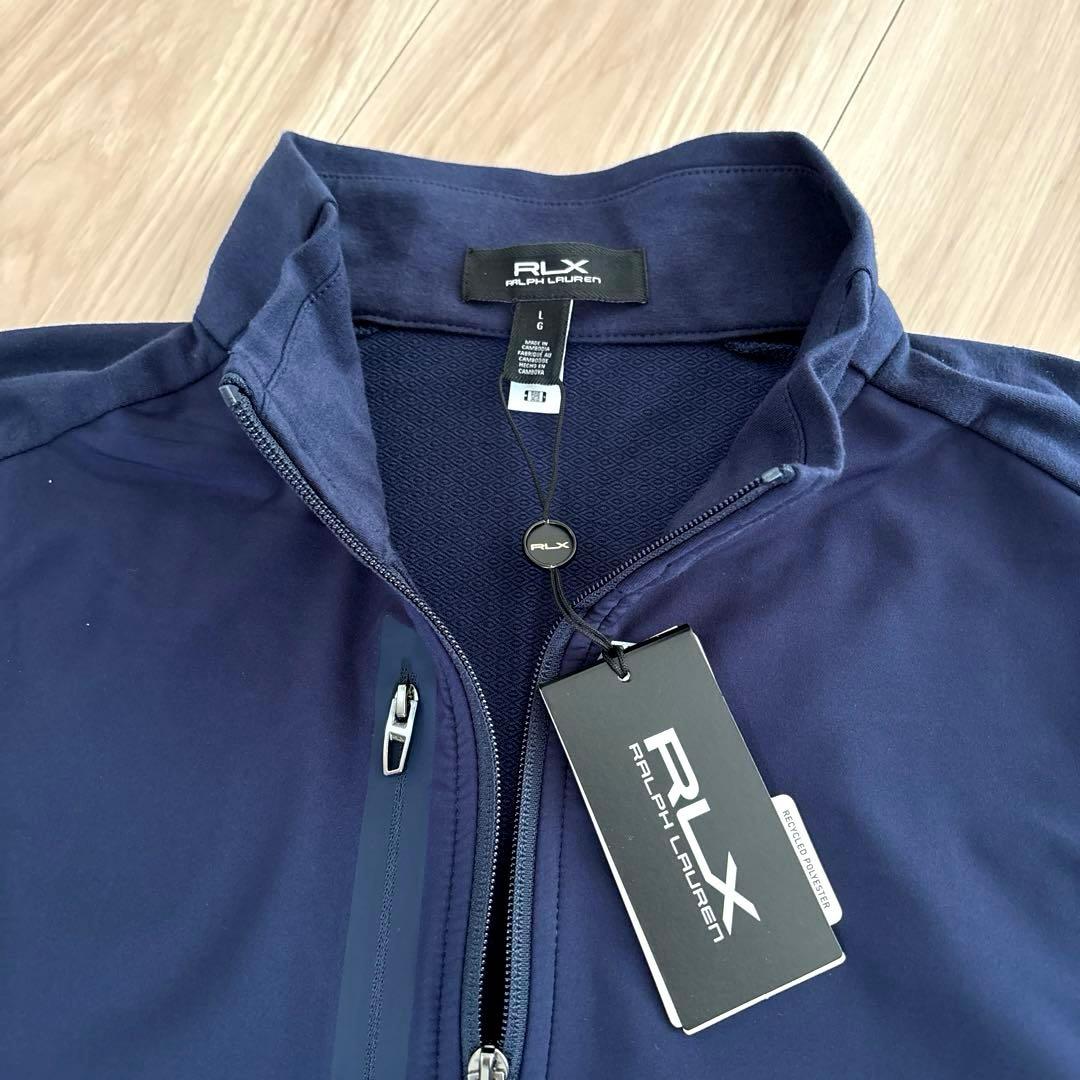 【新品】RLX ラルフローレン ゴルフ フルジップベスト L ネイビー