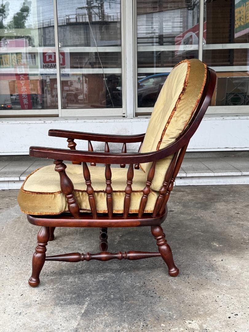 【柏木工】1人掛けソファ アームチェアB 肘付き ラウンジチェア ヴィンテージ