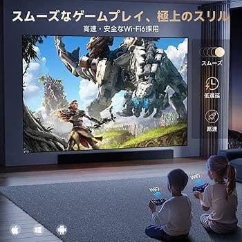 【新品】プロジェクター 家庭用 小型 高輝度 天井投影 4K Google TV