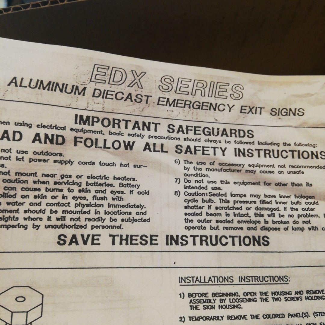 M●希少☞Big Beam☜USヴィンテージExit Sign