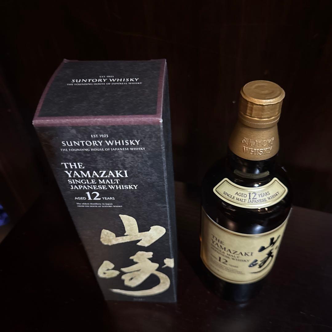 サントリーウィスキー山崎12年1本入り箱付き