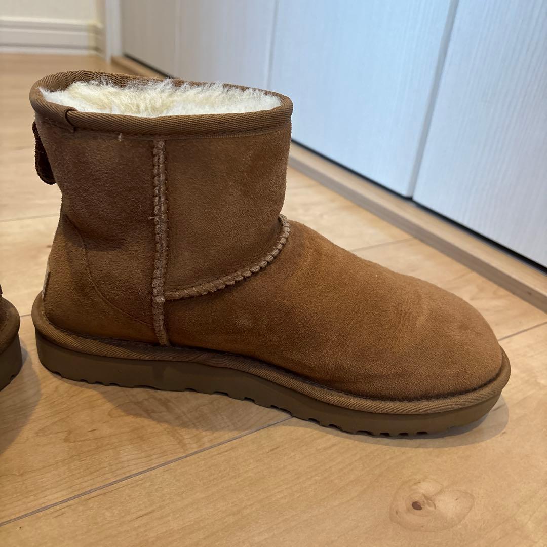 【美品】UGG ブラウン ムートンブーツ　24cm