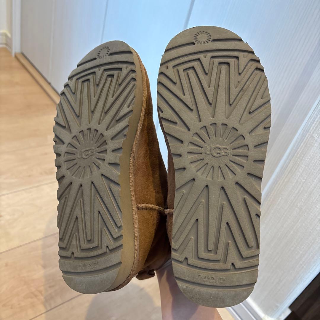 【美品】UGG ブラウン ムートンブーツ　24cm