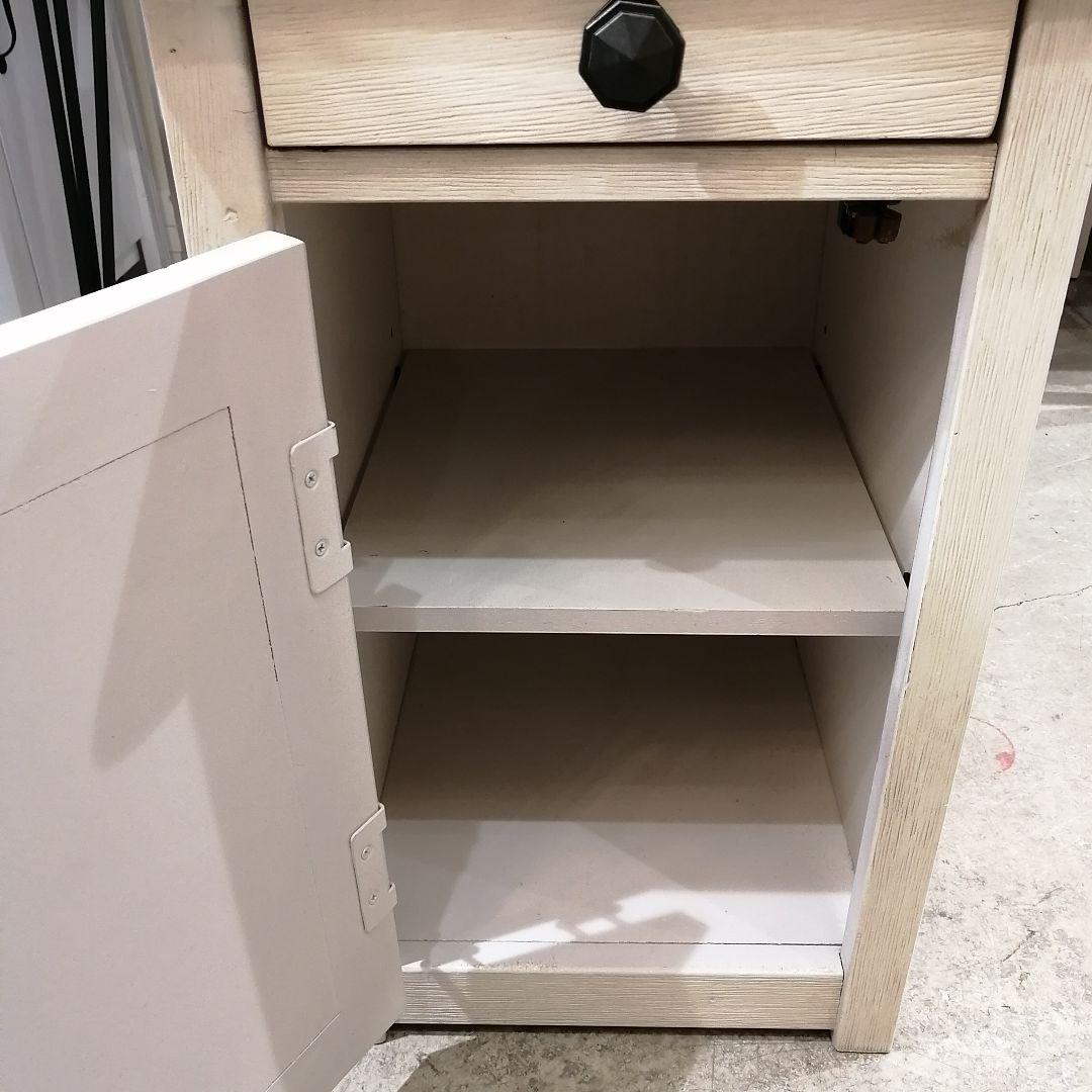 1【希少】 ホームチェア サイドテーブル ナイトテーブル 木製 収納 キャンプ